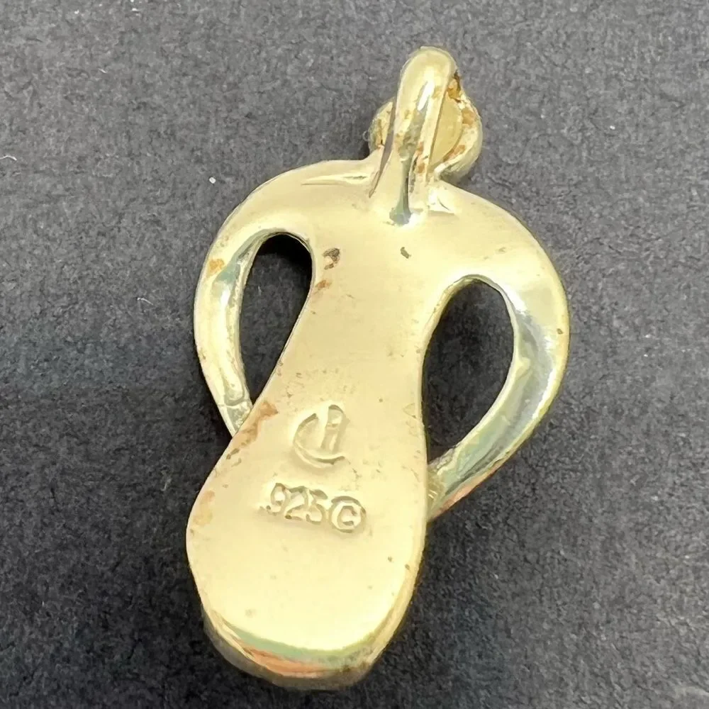Loving Family Small Sterling Silver Mother and Child Pendant